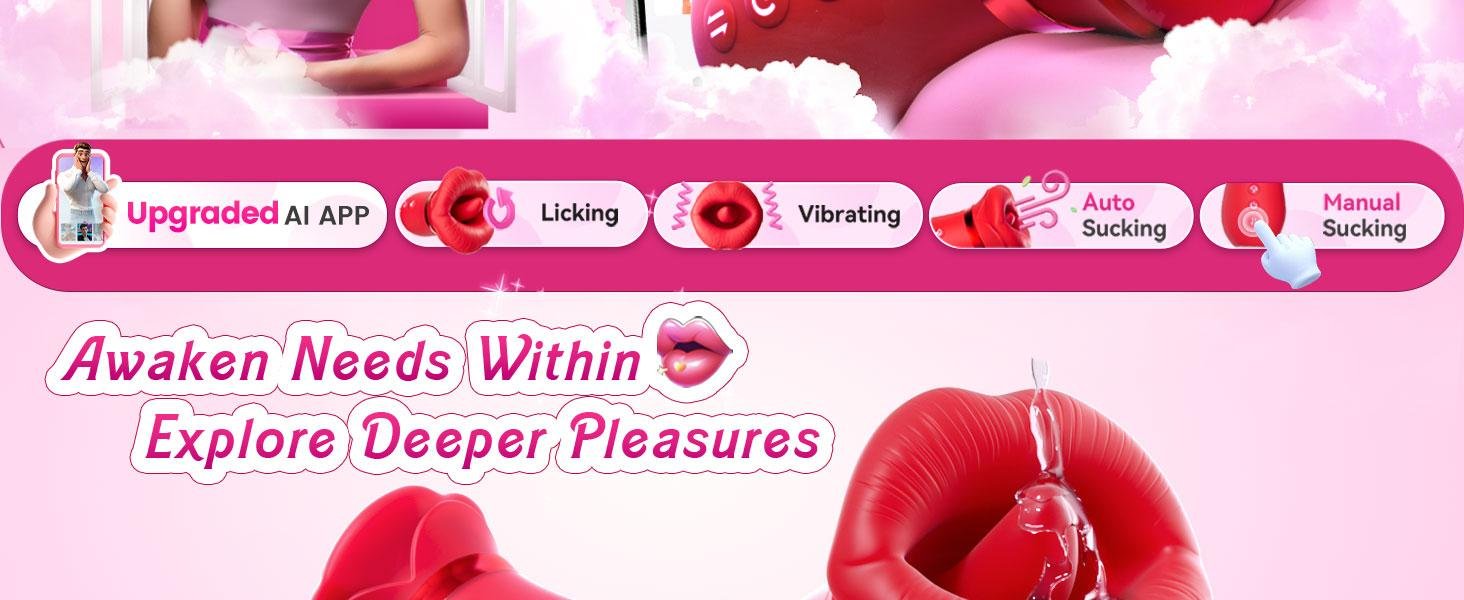 Sucking Vibrator Rose Sex Toy (1)